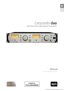 SPL Manual Crescendo Duo Mic Preamp deutsch english