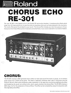 Roland Brochure RE-301 Chorus Echo 1977 english