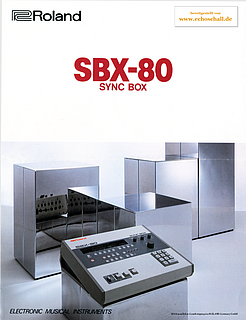 Roland Brochure SBX-80 Sync Box 1985 english