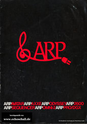 ARP Katalog Synthesizer deutsch