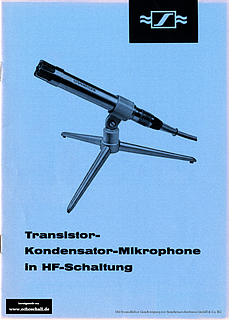 Sennheiser Infobroschüre Transistor-Kondensator-Mikrophone in HF-Schaltung 1964 deutsch