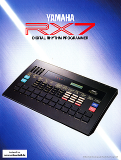 Yamaha Brochure RX7 Drumcomputer 1988 english
