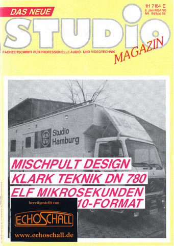 [Translate to Englisch:] Studio Magazin Heft 84-Test Klark Teknik DN780 Effektgerät-Eela Audio SBM Mischpult