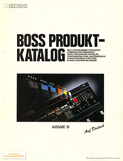 Boss Produktkatalog 10 1988 deutsch 