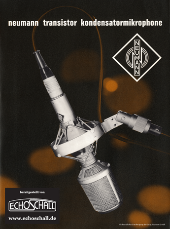 Neumann Katalog Mikrofone 1967 deutsch