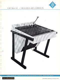 Neumann Prospekt Transistor Mischpult Einheiten 1963 deutsch