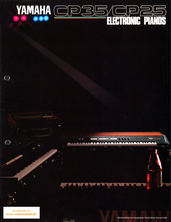 Yamaha Brochure CP35 CP25 E-Pianos 1981 english