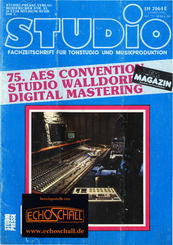 Studio Magazin Heft 71-Studio Walldorf-Digital Mastering
