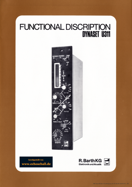 Barth Functional Description U311 Compressor english