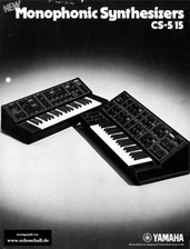 Yamaha Brochure CS5 CS15 Synthesizers 1979 english