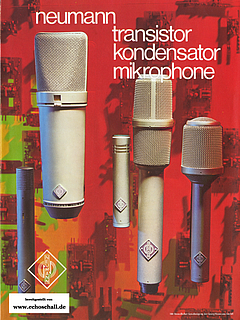 Neumann Katalog Mikrofone 1971 deutsch