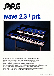 PPG Prospekt Wave 2.3 / PRK Synthesizer deutsch english