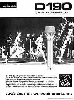 AKG Prospekt D190 Mikrofon deutsch