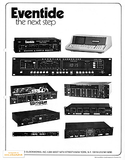 Eventide Brochure The Next Step Harmonizers Delays english