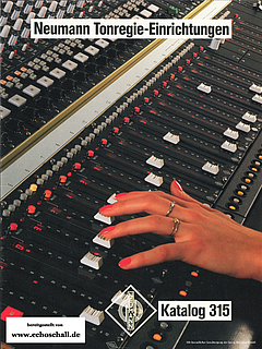 Neumann Katalog Tonregieeinrichtungen 1985 deutsch