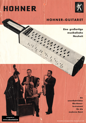 Hohner Prospekt Guitaret 1966 deutsch