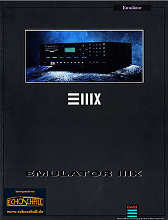 E-mu Systems Brochure EIIIx Sampler english