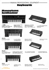 Yamaha Prospekt Monophone Synthesizer 1979 deutsch