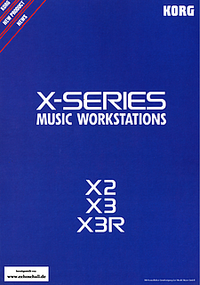 Korg Prospekt X-Series Workstations X2 X3 X3r 1994 deutsch