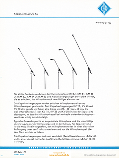 Neumann Prospekt KV Kapselverlängerung 1970 deutsch