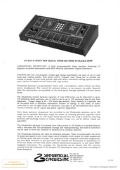 Sequential Circuits Brochure 1 Drumtraks Drum Machine 1983 english