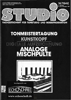 Studio Magazin Heft 46-Kunstkopf-Digitale Aufnahmetechnik