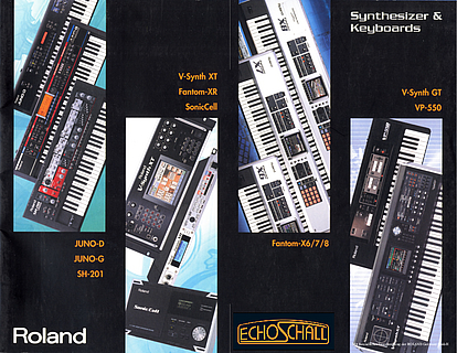 Roland Katalog Synthesizer & Keyboards 2007 deutsch