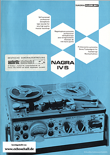 Kudelski Prospekt Nagra IV-S 1974 deutsch english français