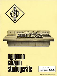 Neumann Katalog Silizium Studiogeräte 1973 deutsch