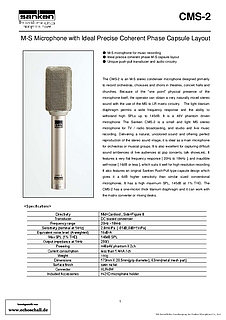 Sanken Brochure CMS-2 M/S-Microphone 2012 english