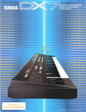 Yamaha Prospekt DX7 Synthesizer 1985 deutsch