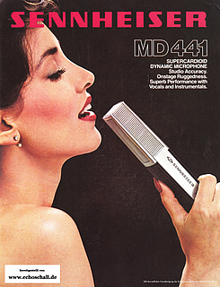 Sennheiser Brochure MD441 Microphone 1982 english