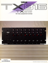 Yamaha Brochure TX816 FM Tone Generator System 1985 english