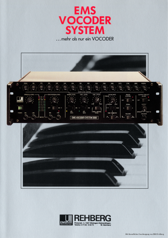 EMS Rehberg Prospekt Vocoder System 3000 deutsch