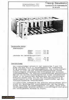 Neumann Prospekt S167 Einschubtraeger deutsch