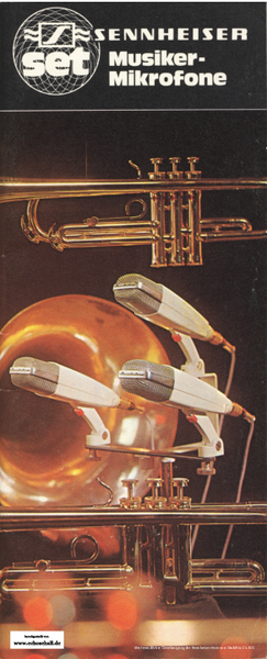 Sennheiser Katalog Musikermikrofone 1972 deutsch